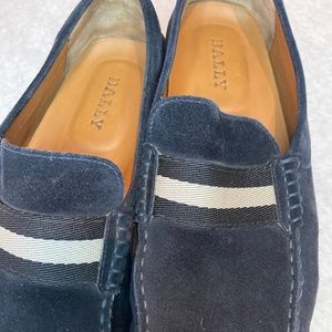 Bally Pearce Men’s Suede Drivers Blue 11.5
